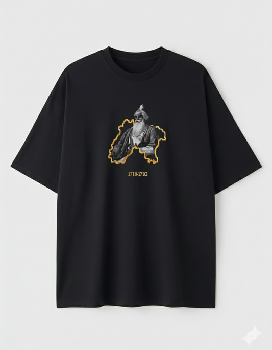 Punjab Legend 1718–1783 Graphic Oversized T-Shirt – Vintage Sikh Artwork, Unisex Streetwear Tee