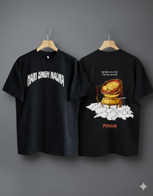 Hari Singh Nalwa x Undivided Punjab T-Shirt – Unisex Black Heritage Streetwear Tee